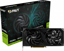 Видеокарта Palit GeForce RTX 4060 Ti Dual 8GB