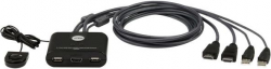 KVM продукт KVM ATEN CS22HF, Дву портов USB HDMI