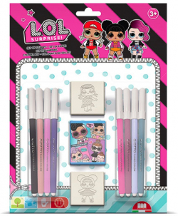 Multiprint Комплект Lol, с 2 печата и 8 флумастера