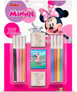  Multiprint Комплект Minnie Mouse, с 2 печата и 8 флумастера