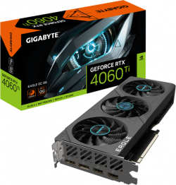 Видеокарта Gigabyte GeForce RTX 4060Ti Eagle OC, 8GB GDDR6, 128 bit, 2x HDMI 2.1, 2x DP 1.4