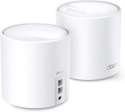 Безжични WiFi Mesh системa TP-Link Рутер Deco X20 AX1800, Wi-Fi 6, Mesh система, 2 броя