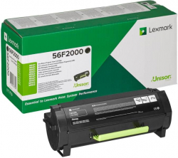 Тонер за лазерен принтер Lexmark Тонер 56F2000, MS321-MS421-MS521-MS621, 6000 страници-5%, Black
