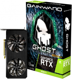 Видеокарта Gainward GeForce RTX 3060Ti, 8GB GDDR6, Ghost OC, 256 bit