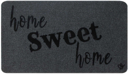 Olivo Изтривалка Zeus - Home Sweet Home, 100% полиестер, 40 х 70 cm, сива