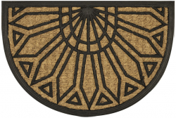 Olivo Изтривалка Half Moon, кокос и гума, 40 х 60 cm, асорти