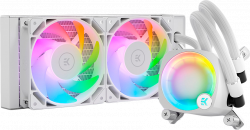 Водно охлаждане EK-Nucleus AIO CR240 Lux D-RGB, 2х 120мм вентилатор. Съвместим с Intel/AMD