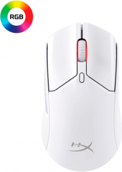 Мишка Геймърска мишка HyperX Pulsefire Haste 2, Wireless, RGB, USB, Бял