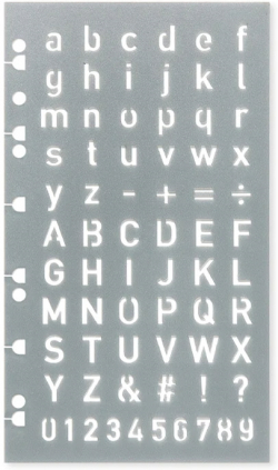 Канцеларски продукт Filofax Шаблон за писма, с букви