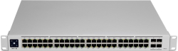 Комутатор/Суич Ubiquiti UniFi USW-48, 48x 1000Mbps, 4x SFP, Layer 2, 1U, 802.3af/at, Сив