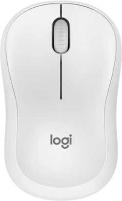 Мишка Logitech M240 Bluetooth, 4000 dpi, 3 бутона, бял цвят