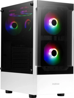 Кутия Gamdias кутия Case ATX - TALOS E3 White - aRGB, Tempered Glass