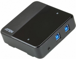 Мултимедиен продукт Превключвател ATEN US234, За 2 компютъра към 4 USB 3.2 Gen 1 устройства