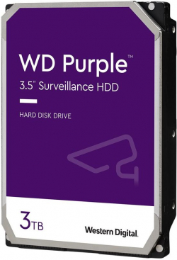 Хард диск / SSD Western Digital Purple, 3TB HDD, 5400rpm, 256MB, SATA 3