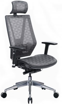 Ергономичен стол RFG TECH@LINE, Multi-function механизъм, до 250 kg, сив