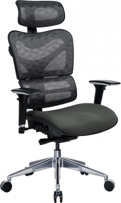 Продукт Ергономичен стол RFG TECH@GAMES, Multi-function механизъм, до 250 kg, сив