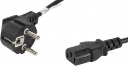 Кабел/адаптер Lanberg CEE 7-7 -- IEC 320 C13 power cord 1.8m VDE Straight, black