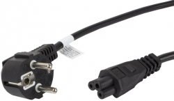 Кабел/адаптер Lanberg CEE 7-7 (MICKEY) -- IEC 320 C5 power cord 1.8m VDE Straight, black