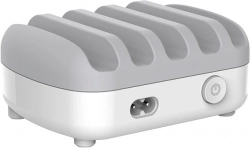 Принадлежност за смартфон Зарядна станция Orico Charger Station 220V - 5 x USB 40W, бял DUK-5P-EU-WH