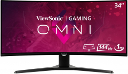 Монитор Viewsonic VX3418-2KPC 34" 3440 x 1440, LED, VA, 144Hz, 1ms, 2x HDMI 2.0, 2x DP 1.4