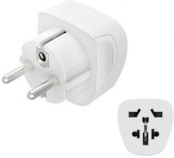 Контакт Hama Travel Адаптер Type E и F, 3-Pin, Универсален, 223456