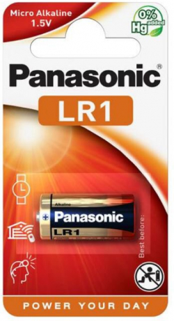 Батерия Алкална батерия PANASONIC LR1 -1 бр. в опаковка- 1.5V