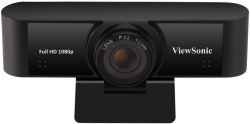 Уеб камера Viewsonic VB-CAM-001, 1920 x 1080 FullHD, 1x USB 2.0, за монитор/ трипод, черен цвят