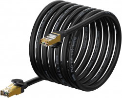 Медна пач корда Мрежов кабел Baseus WKJS010601 Ethernet RJ45 10Gbps 8м - черен