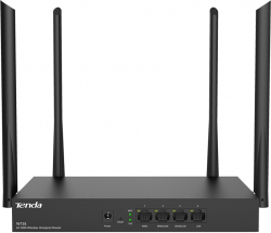 Безжичен рутер Tenda W15E AC1200, 4x външни антени, 2.4/5GHz, 802.11ac/n/a, 128 MB RAM