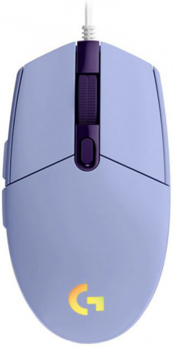 Мишка  Гейминг компютърна мишка с кабел Logitech G102 Лилава 