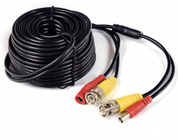 Кабел/адаптер  Готов коаксиален кабел с BNC и Захранващи конектори 15м. 