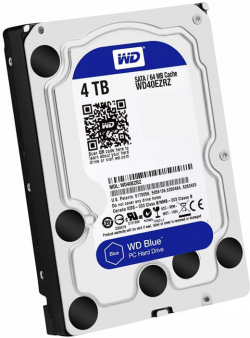 Хард диск / SSD Western Digital Blue, 4TB HDD вътрешен, SATA 3, 5400 rpm, 3.5"