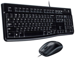 Клавиатура Клавиатура и мишка Logitech MK120 USB-Plug&Play DE