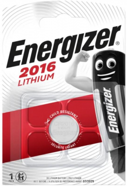 Батерия Бутонна батерия литиева ENERGIZER CR2016, 3V, 1 бр. в блистер 
