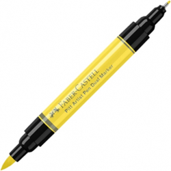 Канцеларски продукт Faber-Castell Маркер Pitt Artist Dual, № 104, светложълт