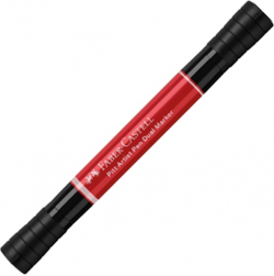Канцеларски продукт Faber-Castell Маркер Pitt Artist Dual, № 219, дълбоко аленочервен