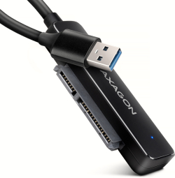 Кабел/адаптер AXAGON ADSA-FP2C, USB 3.2 към SATA, 2.5", SSD, Черен