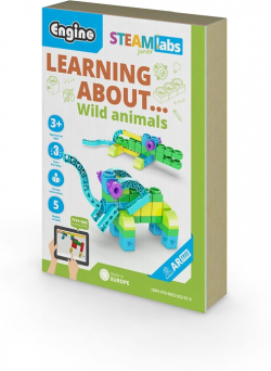 Engino Конструктор Steamlabs Junior - Научи за дивите животни
