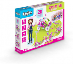 Engino Конструктор Creative Builder, 20 модела за момичета