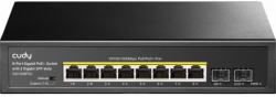 Комутатор/Суич Cudy GS1008PS2, L2, 8 x Gigabit Ethernet PoE ports, 2 x SFP, 128MB RAM