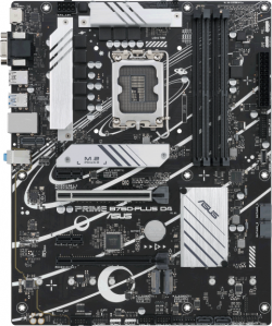 Дънна платка Дънна платка ASUS PRIME B760-PLUS D4, LGA 1700, ATX, 4xDDR4, PCIe 5.0