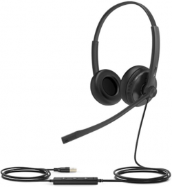 Слушалки Yealink UH34 Lite стерео слушалки с дунапренови наушници, MS, USB-A