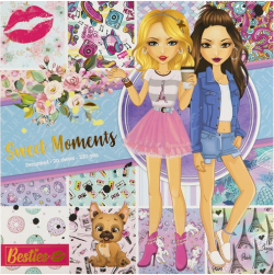 Канцеларски продукт Moxy Блок дизайнерска хартия Sweet Moments, 20 листа
