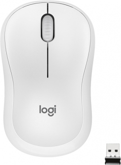 Мишка Logitech M220, безжична, оптична, USB, 1000 dpi, бяла