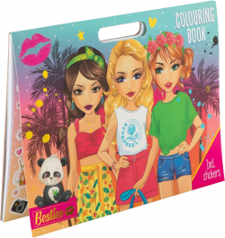  Moxy Книжка за оцветяване, със стикери, 26 х 35.5 cm, 25 листа