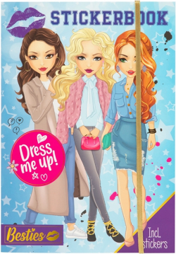  Moxy Книжка със стикери Облечи ме, А4, 10 листа