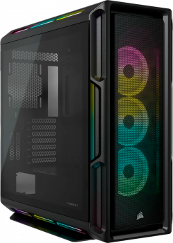 Кутия Corsair iCUE 5000T RGB Tempered Glass Mid-Tower Smart Case, черен