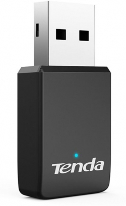 Мрежова карта/адаптер Tenda AC650 Dual Band U9 Auto-Install, USB, безжичен мрежови адаптер