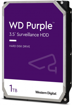 Хард диск / SSD Western Digital Purple HDD AV 3.5'', 1TB, 64MB Cache, 5400rpm, SATA, 6Gb-s