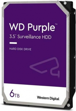 Хард диск WD Purple, 6TB, 256MB, SATA 3, WD64PURZ